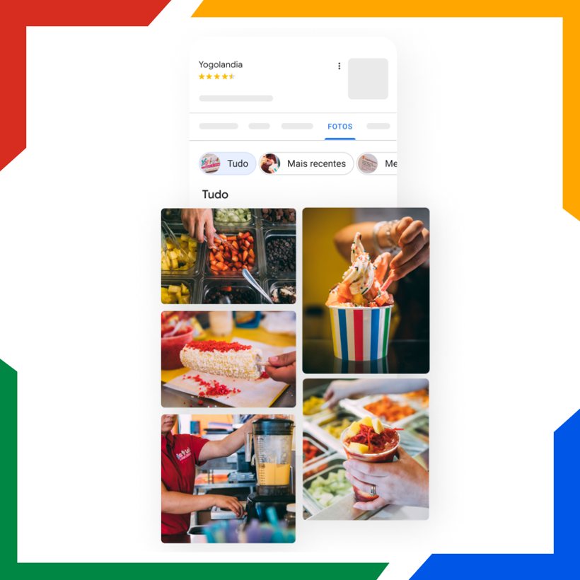 Galeria de fotos no perfil do Google