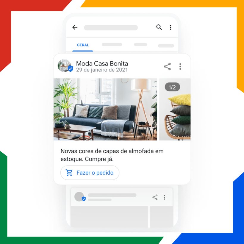 Postagens com ofertas no perfil do Google