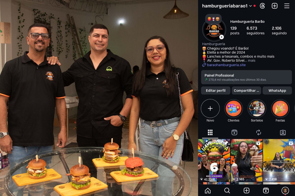 Equipe da Axin com cliente